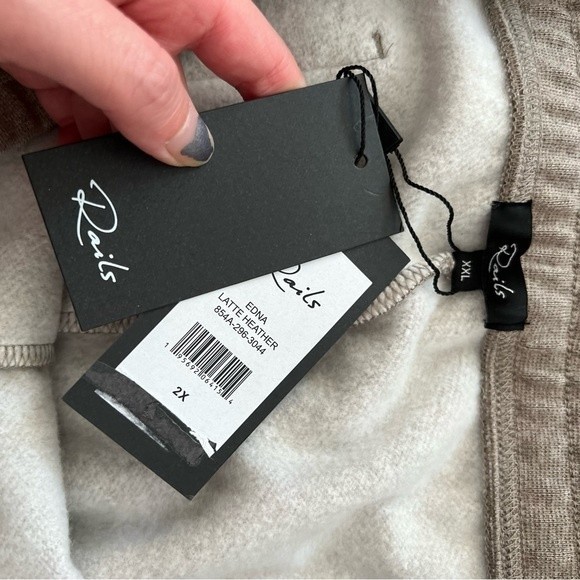 NWT Rails Edna Latte Heather Sweatpants XXL - Picture 13 of 15